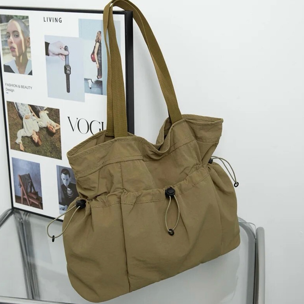 Nylon Tote Bag Green